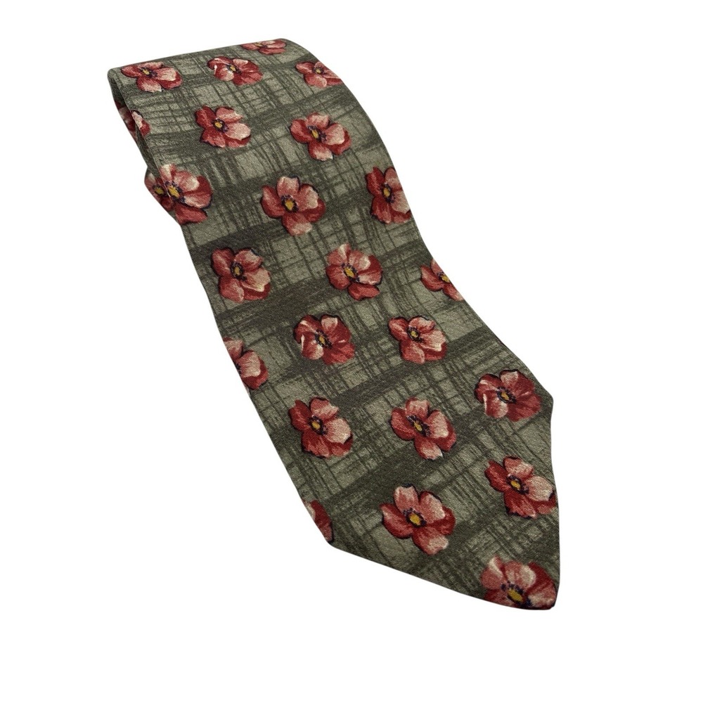 BOSS Pink Floral And Tan Men's Tie